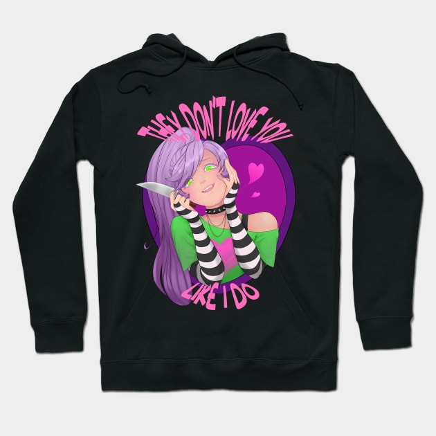 Yandere love Hoodie by LordressViper